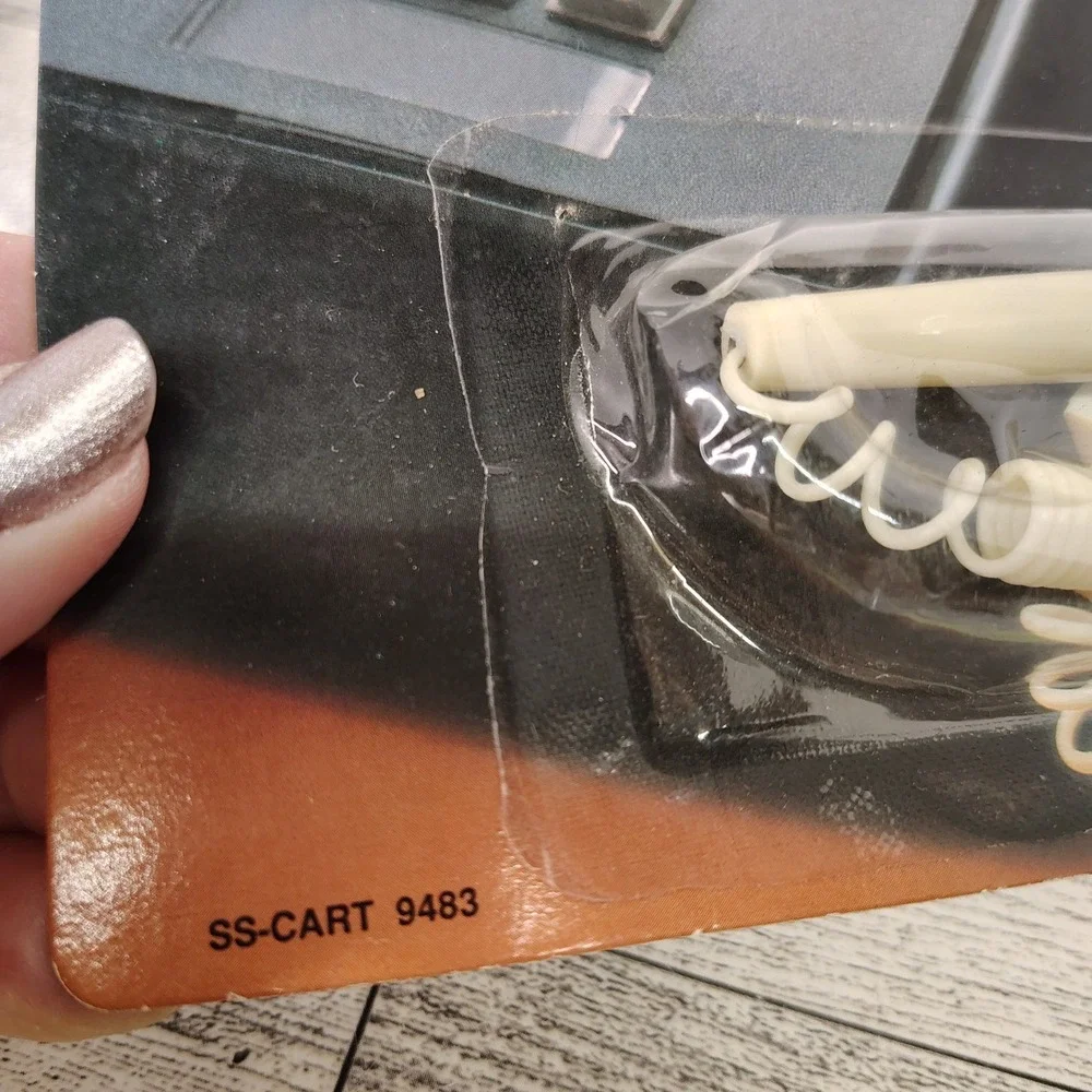 Retro Telephone‑Cord Stretch Pen Vintage Desk Accessory NIP